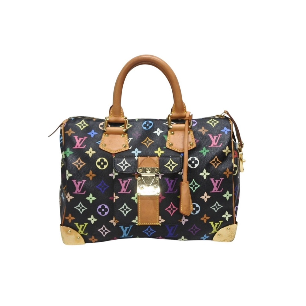 LOUIS VUITTON Speedy Handbag Monogram Multicolore Multicolor by Takashi Murakami